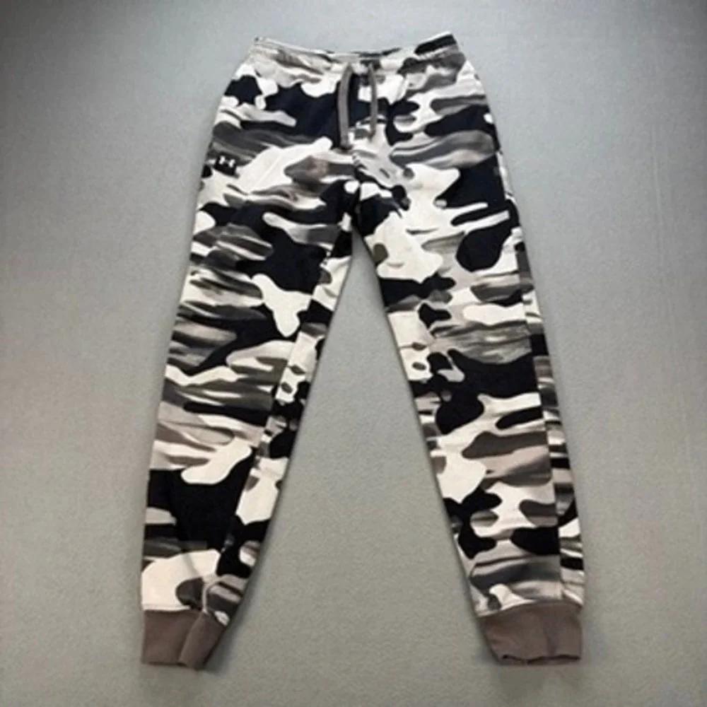 Under Armour Rival Fleece Camo Joggers Loose Fit Size YLG Activewear Sweatpants